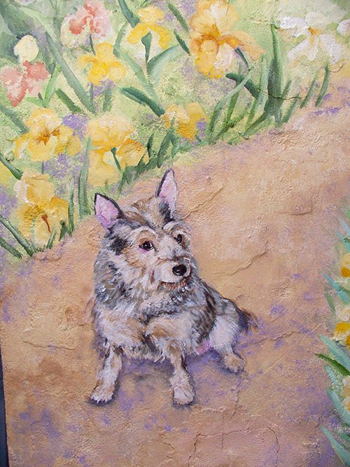 Detail of painted dog
