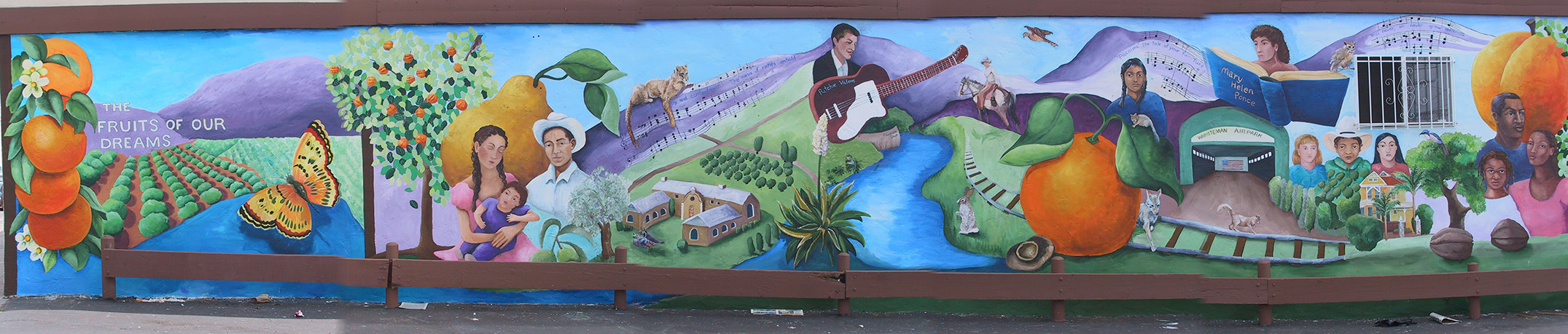 Pacoima Mural completed on the back of Williams Furniture in Pacoima CA