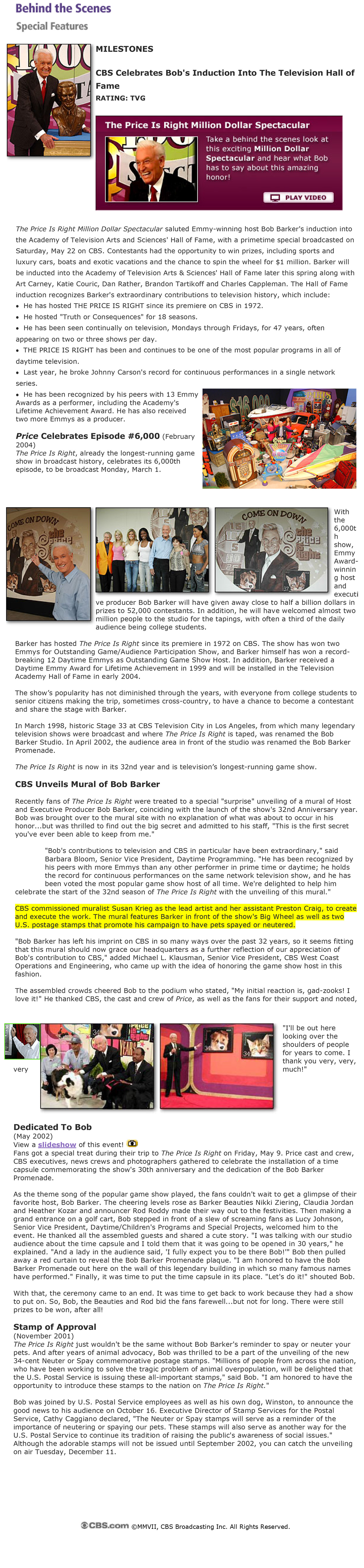 CBS online newsletter